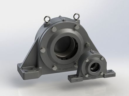 00K405Z传送机专用轴承座A型CAD图纸